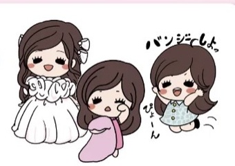 なおりっちオリジナルシールのイラスト